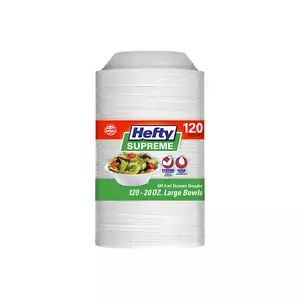 Hefty Supreme Foam Bowls (20 oz., 120 ct.) - Picture 1 of 3