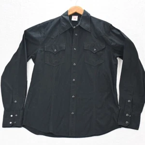 True Religion Shirt Men XL Black Multi Plaid Long Sleeve Pearl Snap Western - Picture 1 of 11