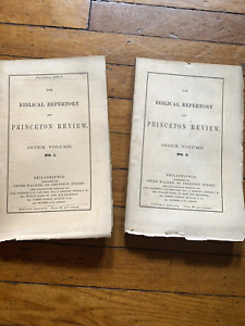 The Biblical Repertory and Princeton Review index volumes 1 & 2  (1870)