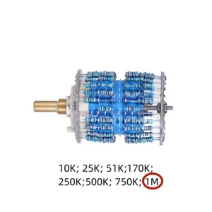 1 pieza 4 polos 24 pasos atenuador de volumen olla registro A 1M mono potenciómetro - Imagen 1 de 6