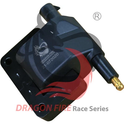 DRAGON FIRE Ignition Coil for 91-97 Jeep Dodge Chrysler Plymouth Oval Plug - Image 1 of 4