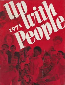 2 UP WITH PEOPLE 1971 PROGRAMAS CON PALABRAS MUY BUEN ESTADO ENVÍO GRATIS EE. UU. - Imagen 1 de 9