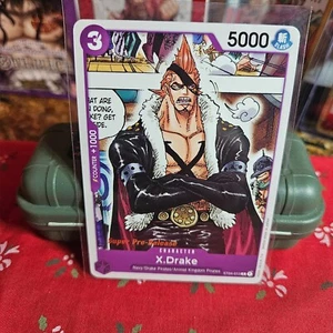 One Piece TCG Super Pre Release 1st Edition X.Drake ST04-013 Kaido Starter Deck - Picture 1 of 3