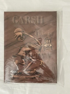 Disney Store Pluto’s Notebook & Paper “Garsh This Is Heavy 13” X 10” -e252 - Image 1 of 4