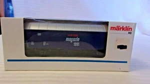 HO Scale Marklin #84627 Marklin Magazine Box Car 1991 European, Blue BNOS - Picture 1 of 3