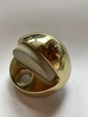 Baldwin Half Dome Door FLOOR Bumper StopPOLISHED BRASS 1.25 Dome #4005-030 NEW!! - Image 1 of 3
