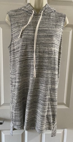 VETEMENTS Felpa con cappuccio One Clothing donna senza maniche grigia taglia M