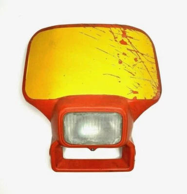 CUBIERTA DE FAROS HONDA XR350R XR250R XR500R XR200R OEM CON CORREAS DE MONTAJE DE LÁMPARA Foto 1 de 4