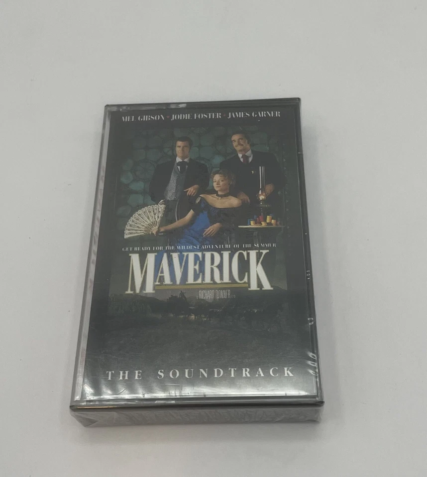 Mel Gibson Jody Foster James Garner Maverick Movie Soundtrack Cassette Tape Seal - Image 1 of 4