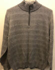 Belvedere Mens Cashmere Blend 1/4 Zip Sweater Made in Italy Size XL