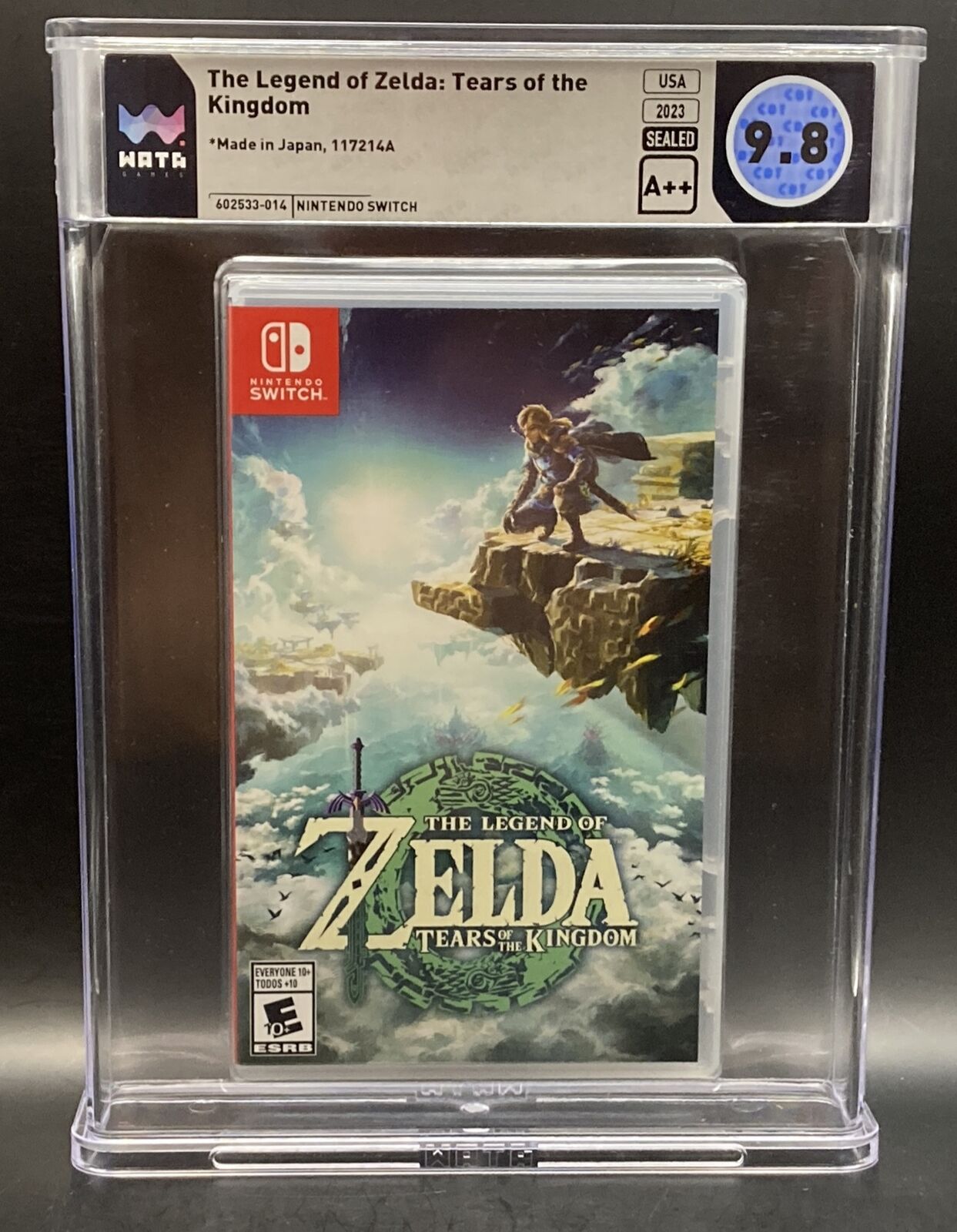 Zelda: Tears of the Kingdom 1st Print WATA 9.8 A++ Nintendo Switch Sealed Game