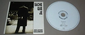 Jean jacques GOLDMAN Sache que je. CD Single 1997 - Picture 1 of 2