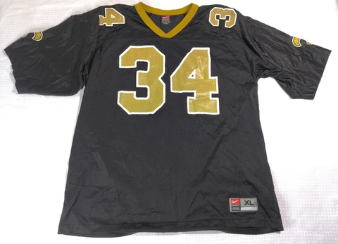 Vintage New Orleans Saints Mens Jersey Black Extra Large Ricky Williams NFL Nike Cover