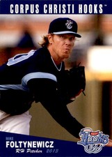2013 Corpus Christi Hooks Grandstand #10 Mike Foltynewicz Sterling Illinois Card