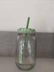 1 Trinkgls mit Deckel und Strohhalm/Wasserglas Trinkglas COUNTRYSTYLE