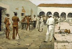 Lienzo repro The Mier Expedition de Frederic Remington Giclee - Imagen 1 de 1