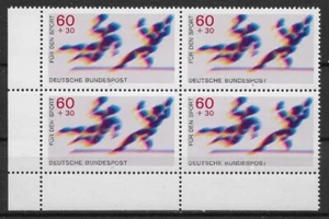 Bund 1979 ** Mi 1009 Sport 60Pf en bloque de cuatro bordes esquina inferior izquierda 03354 - Imagen 1 de 1