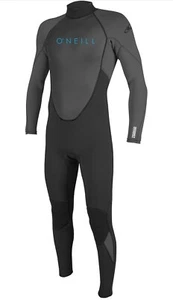 O’Neil Youth Reactor-2 3/2mm Full Wetsuit Size 10 Black And Gray - Picture 1 of 15