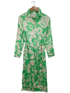 VILA Vestido camisero Mujeres Vestido Talla EU 34 verde-blanco puro elegante - Imagen 1 de 5