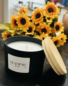 Home Made Eucalyptus Scented Candle - Picture 1 of 1