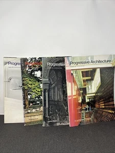 Lot Of 4 Progressive Architecture Magazine 1973 Aug Sept Oct Nov Postmodernism - Imagen 1 de 8