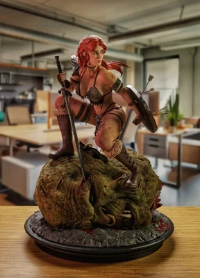 Kit modelo estatua escultura resina Sonja roja sin pintar/sin montar Foto 1 de 4