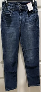 New!TimeAndTru Dark Wash High Rise Slim Ankle Jeans. Size 6. Great Casual Jean! - Picture 1 of 3