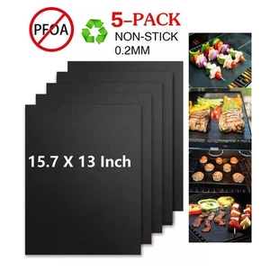 Grillmatte 1-5er Set Antihaft Grillmatten für Gasgrill und Holzkohle Grill Matte - Bild 1 von 38