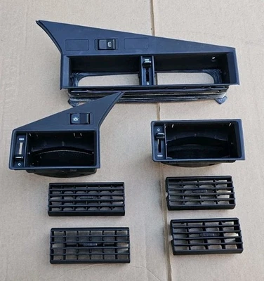 1991 1993 Mercedes Benz W201 190e RH LH painel central ventilação / moldura / fabricante de equipamento original 2008 Prod. - Imagem 1 de 4