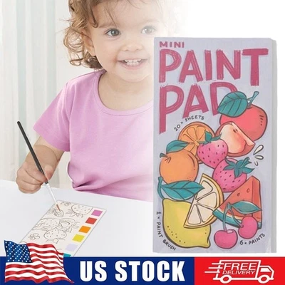 Almohadilla de papel de acuarela de bolsillo mini almohadilla de dibujo de papel acuarela libro de pintura niños Foto 1 de 4