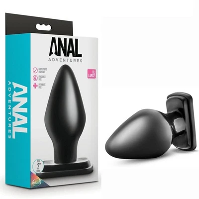 Anal Adventures 5.25" XL Thick Anal Dildo Butt Plug Anal Sex Toys - Image 1 of 4
