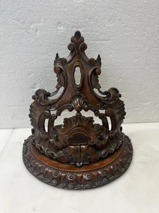 Antike Wandleuchte, Holz, verziertes Design - Bild 1 von 13
