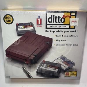 Iomega Ditto Easy 800 lecteur de bande externe fourgon parallèle neuf dans sa boîte neuf dans sa boîte - Photo 1/6