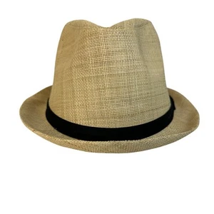 San Diego Raffia Straw Fedora Hat Unisex Large Summer Beach Sun Casual Classic - Picture 1 of 5