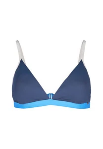 Skiny Costumi da Bagno Donna Triangolo Cialde Estraibili Color Block Blu 36 38 40 42 - Foto 1 di 6
