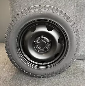 17" BLACK STEEL WHEELS FITS VW T5 T6 SWAMPER 4X4 ALL TERRAIN WINTER GRABBER AT3 - Picture 1 of 4