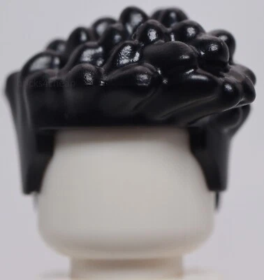 Lego Mini Muñeca Negra Pelo Amigos Corto con Rizos y Pompadour Foto 1 de 3