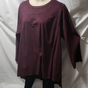 d&co. Lila schweres Langarmshirt.  EUC Größe 3X - Bild 1 von 16