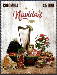 Colombia 2019 Christmas 2019 # Scott 1531 MNH - free shipping - Picture 1 of 1