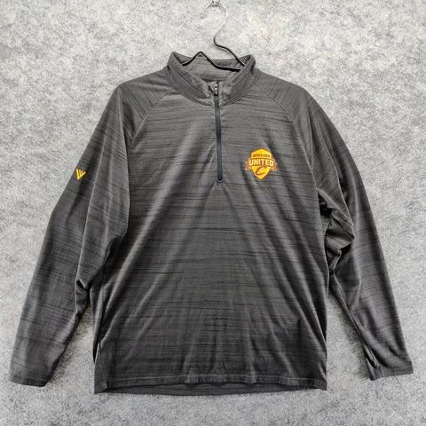 Cleveland Cavaliers Shirt Mens Large Gray 1/4 Zip Long Sleeve Mock Neck Pullover Cover
