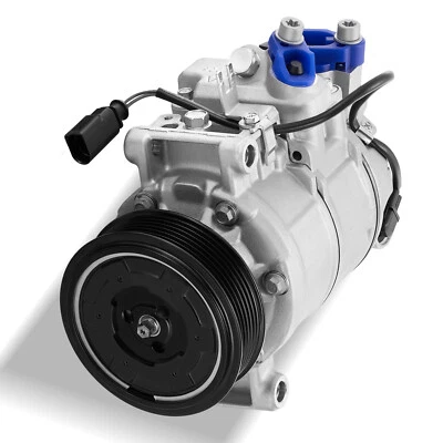 For Audi A4 A4 Quattro 1.8L 2.0L AC Compressor &Clutch CO 11048JC 6SEU13C New - Image 1 of 4