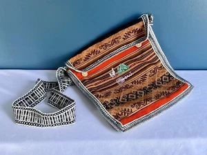 Peruvian Messenger Woven Crossbody Bag - Picture 1 of 10