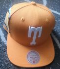 Tennessee Vols Mitchell & Ness NCAA Snapback Hat 3D Logo White Orange Cap NWT