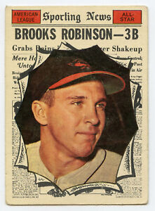 1961 Topps Brooks Robinson All-Star #572 Original - Crease