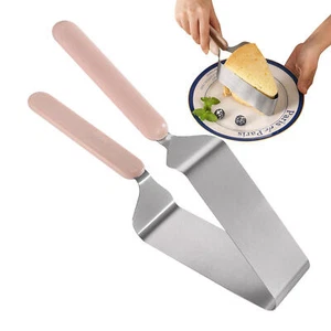 Triangular Stainless Steel Cake Slicer Cutter With Handle Wedding Cake Separator - Picture 1 of 12