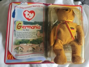 Germania the Bear Beanie Babies toy new 2000 McDonalds ty International Bears II - Picture 1 of 6