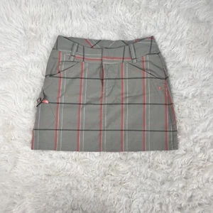 Smartwool NWOT Merino Wool Blend Tan & Pink Plaid Mini Skirt Sporty Golf Size 6 - Bild 1 von 14