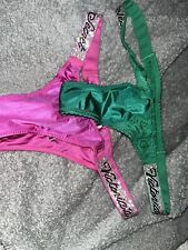 Victoria's Secret Shine Strap Brazilian/thong Colors Panty 2 Pairs Size Xsmall