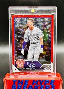 39/199 NOLAN JONES RED ICE FOIL PARALLEL 2023 Topps Update Colorado Rockies RC