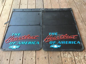 CHEVROLET MUDFLAPS THE HEARTBEAT OF AMERICA UNUSED - Picture 1 of 2